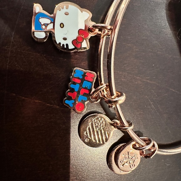 Alex and Ani Hello Kitty Duo Charm Bangle Bracelet - Picture 3 of 3